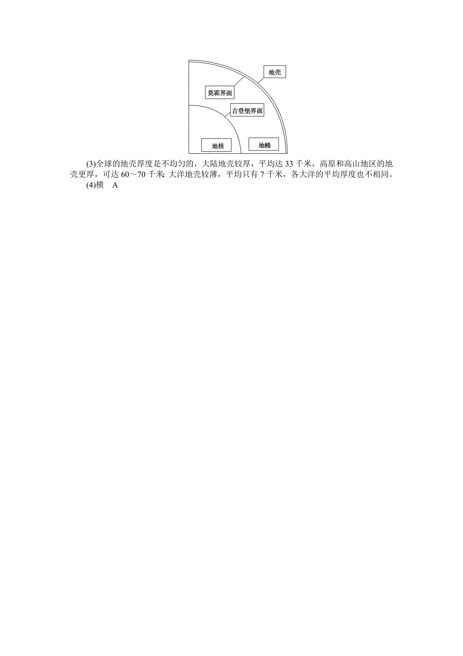 精编人教版高中地理必修一课时作业：第1章 第4节 地球的圈层结构 Word版含解析_第5页