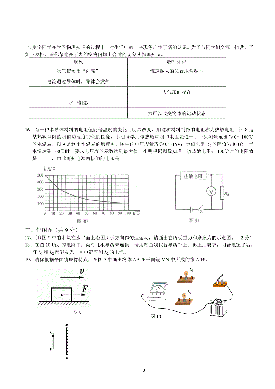 2012年广州中考物理二模试题(二)_第3页