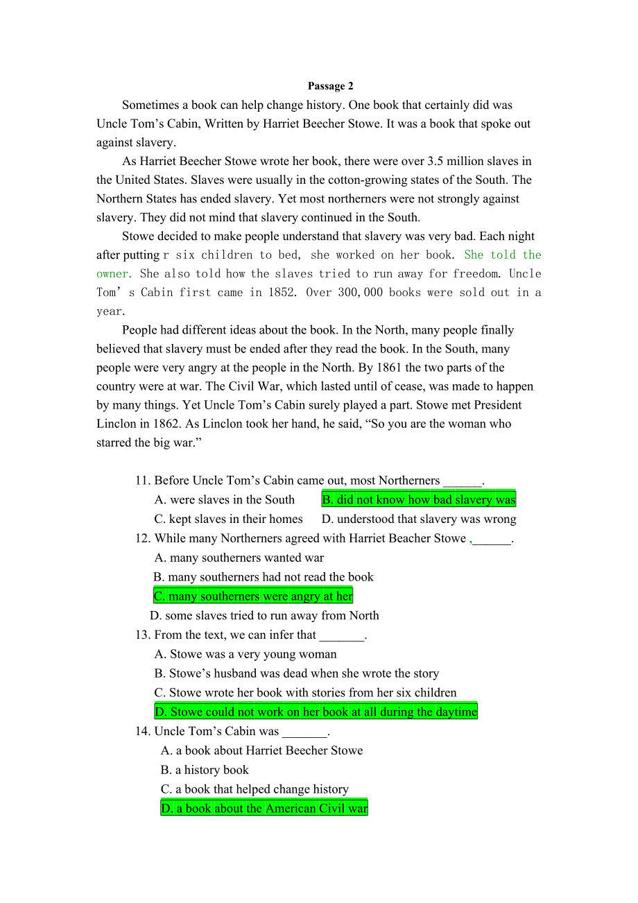 山大网络教育英语期末考试模拟题五含答案_第3页