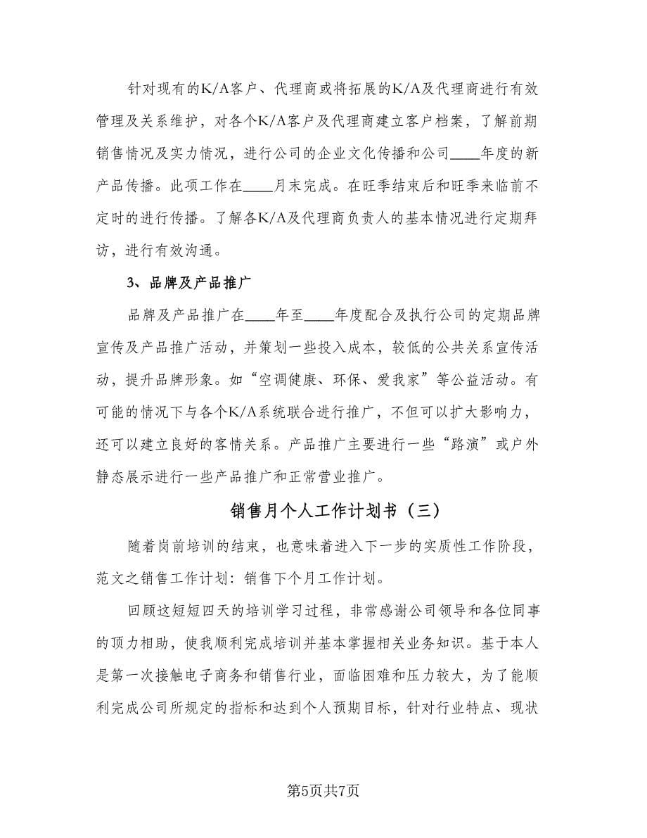 销售月个人工作计划书（三篇）.doc_第5页