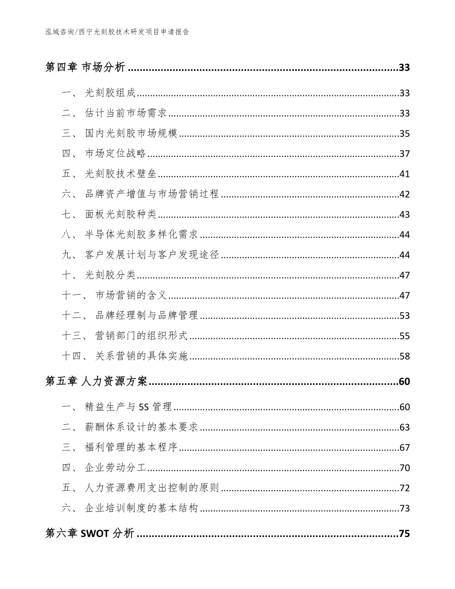 西宁光刻胶技术研发项目申请报告_第2页