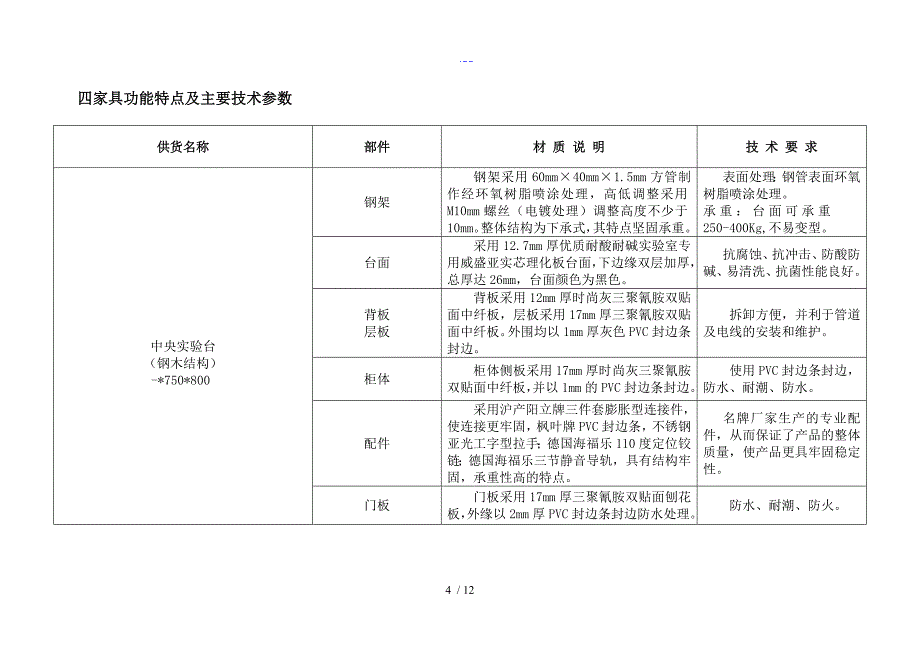 化验室家具采购合同模板技术协议书_第4页