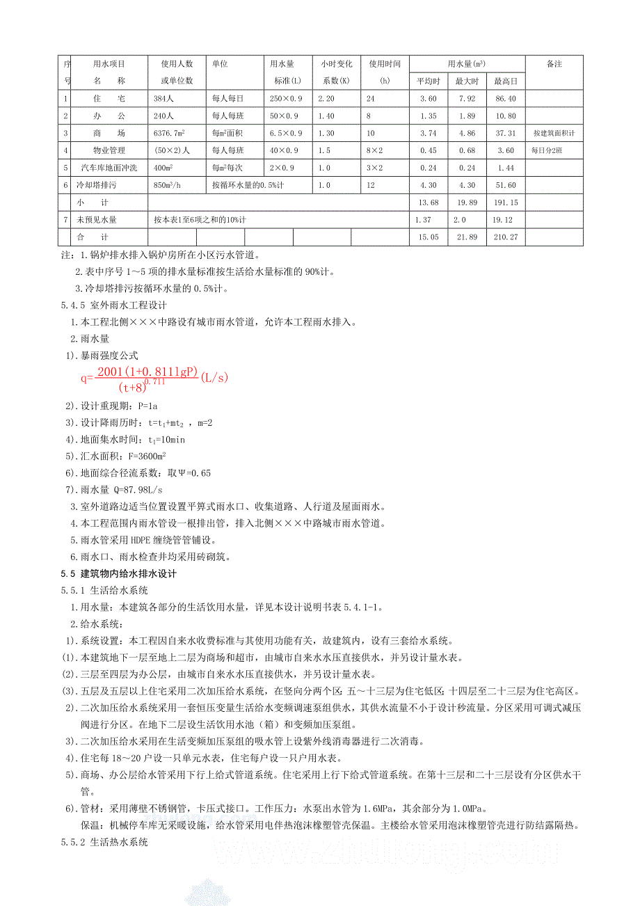 精品资料（2021-2022年收藏）某工程给排水初步设计说明图样_第3页