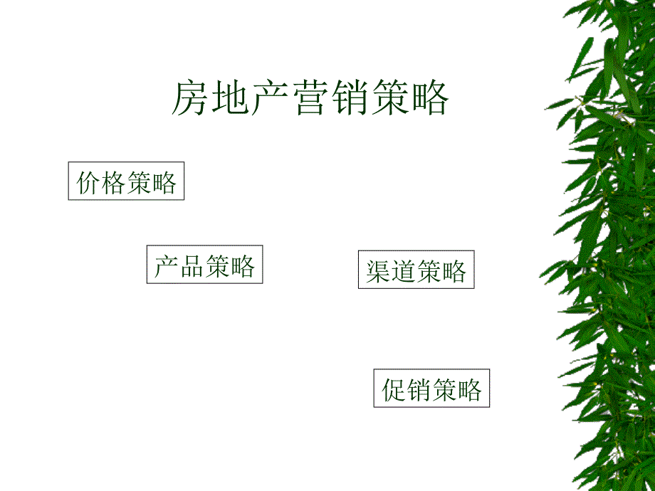 营销价格策略房地产_第1页