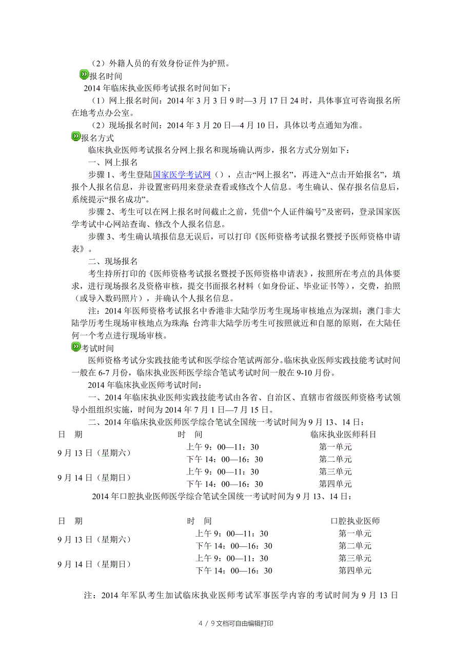 临床执业医师报考指南_第4页