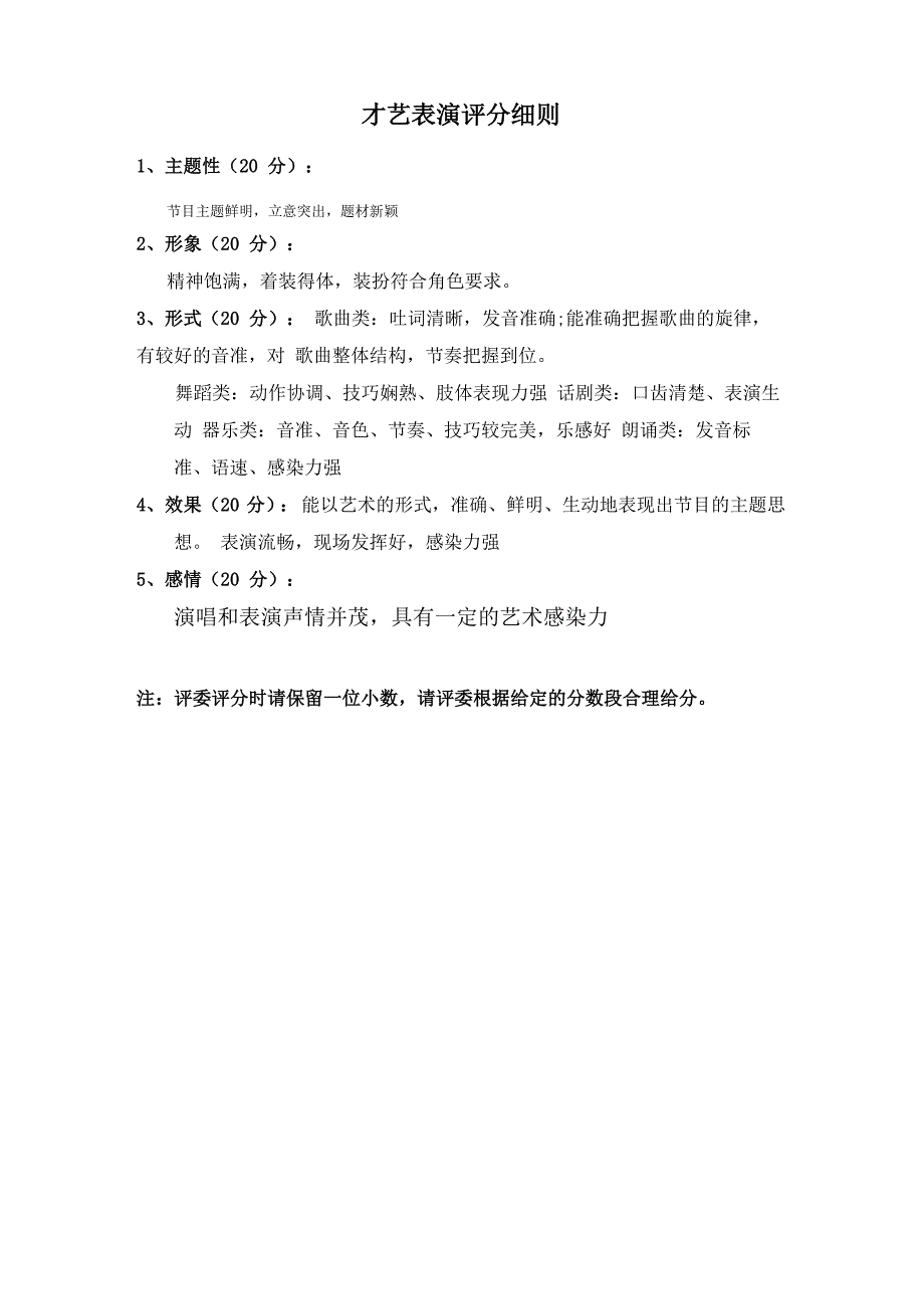 才艺表演评分细则_第1页