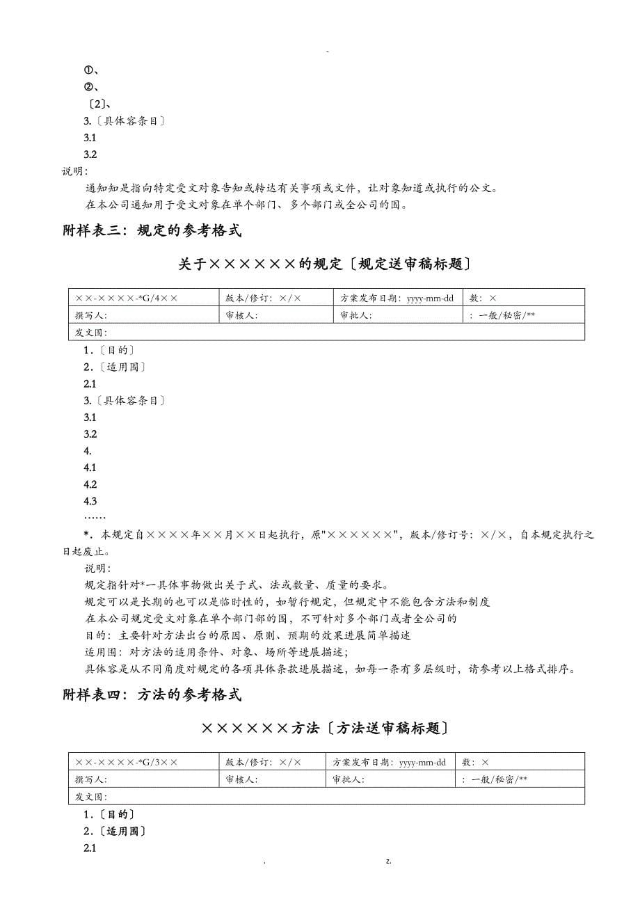 公司行管文件发文管理制度_第5页