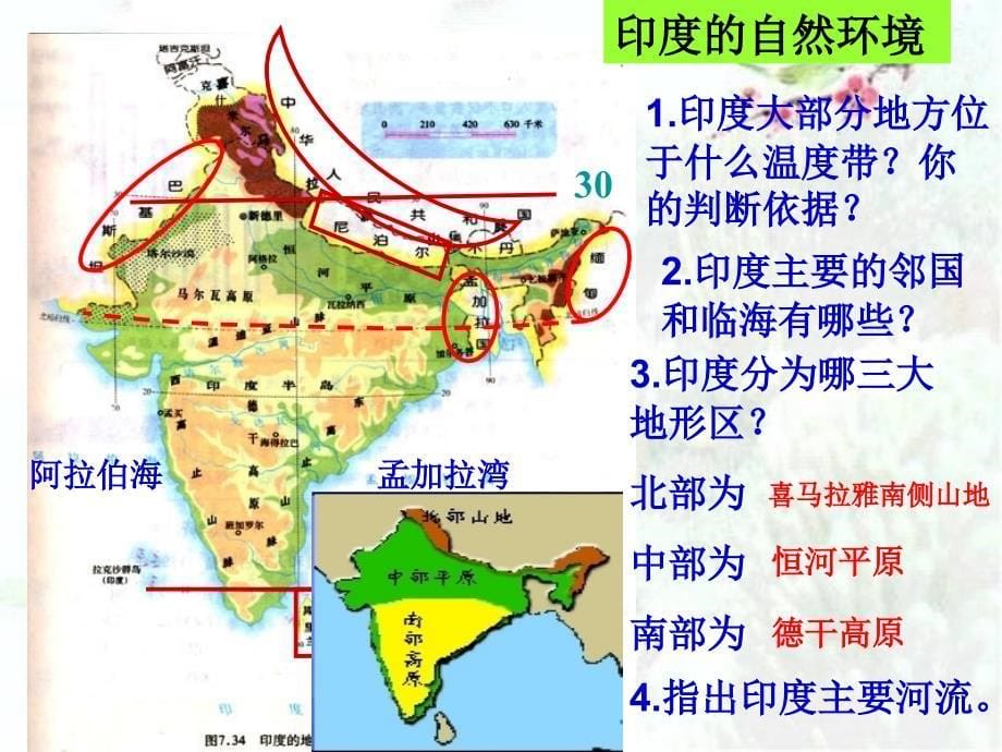 初中地理课件--印度_第5页