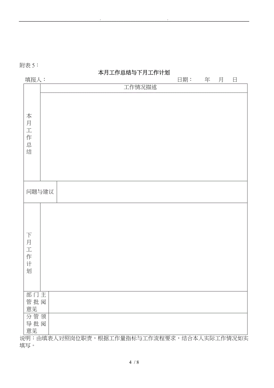 公司销售部门常用表格模板_第4页