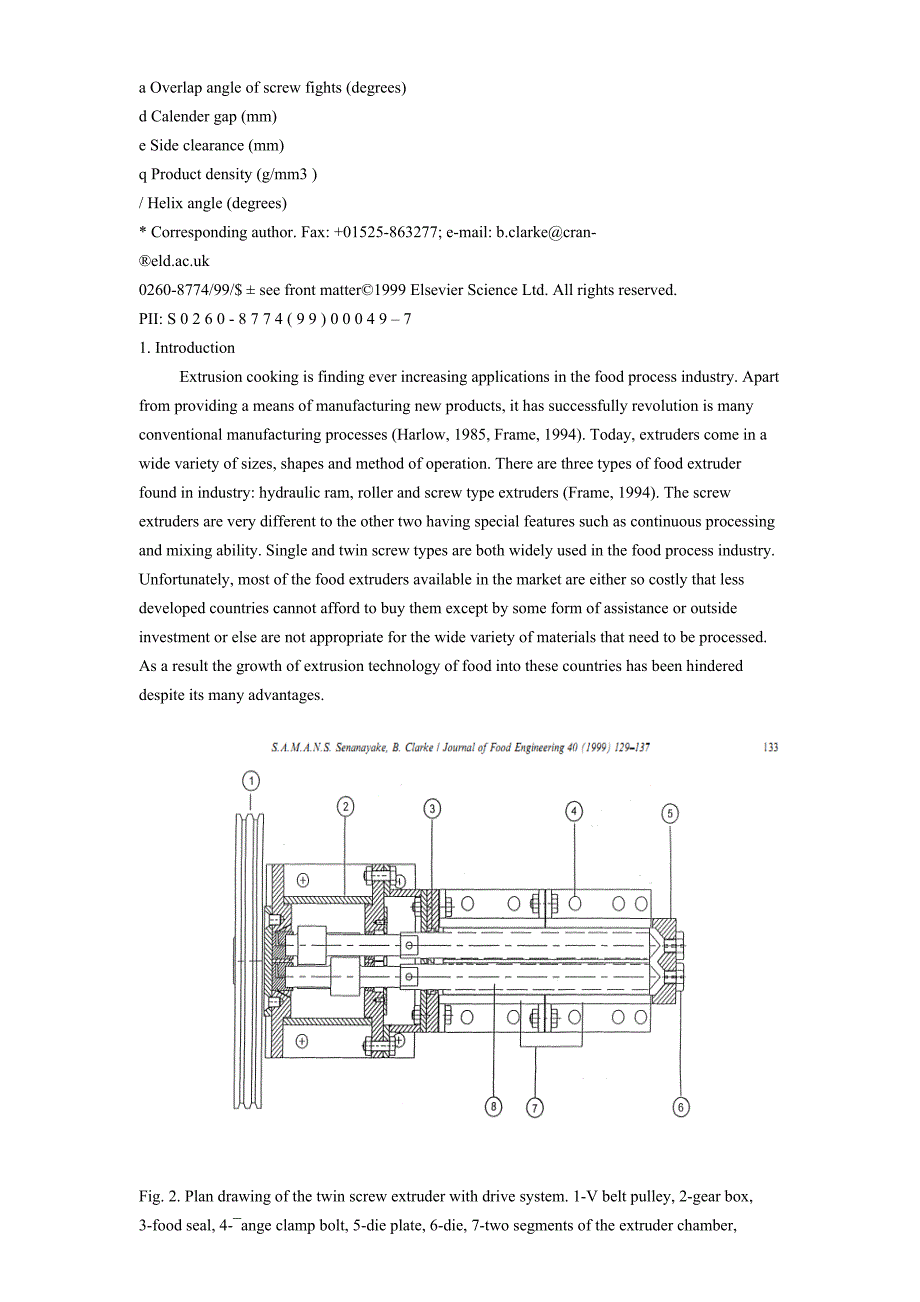 外文翻译--一个简化双螺杆旋转食品挤压机设计制造和检验.doc_第2页