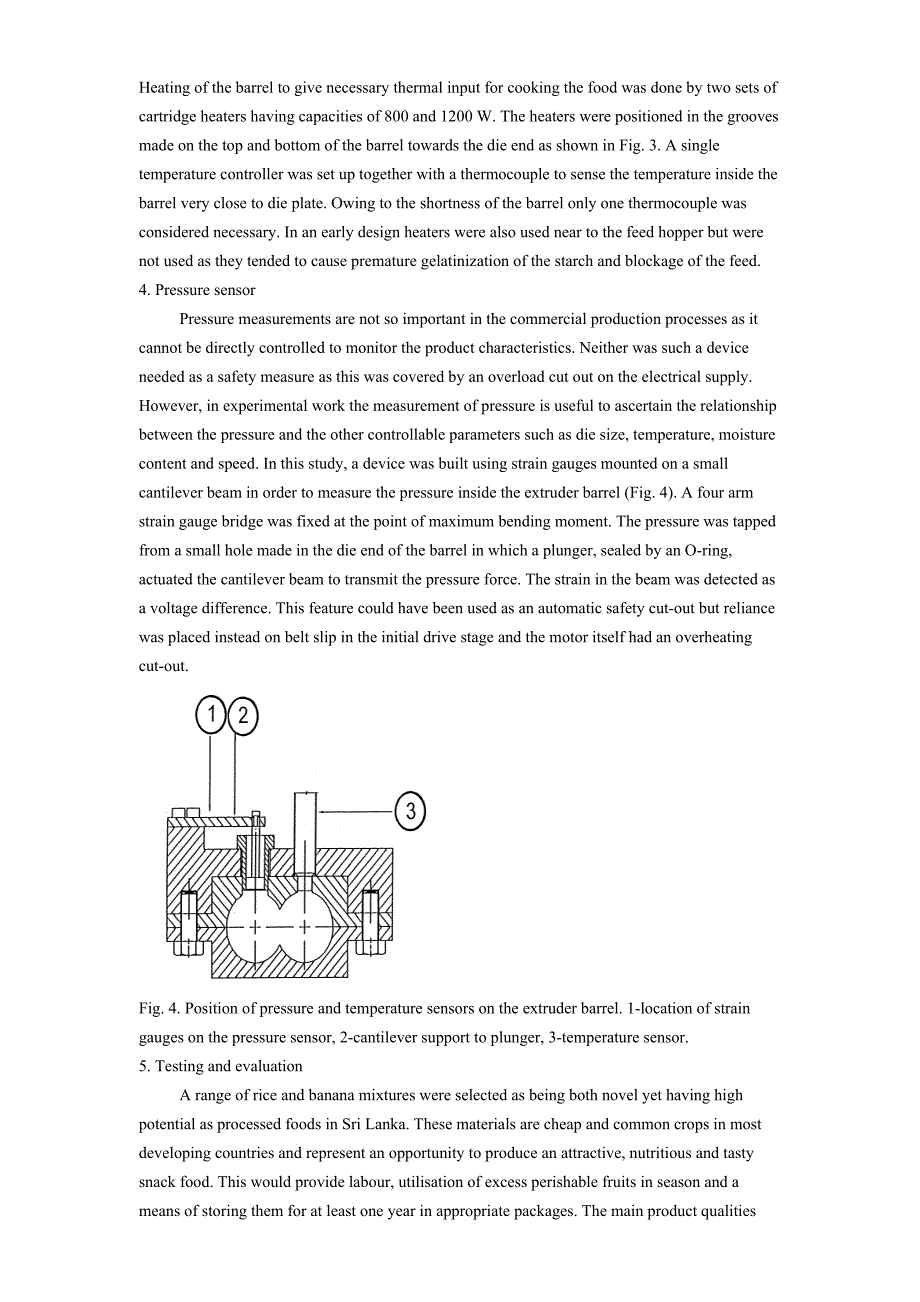 外文翻译--一个简化双螺杆旋转食品挤压机设计制造和检验.doc_第4页