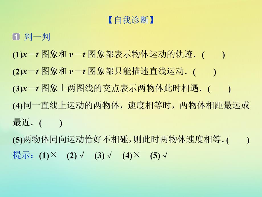 京津鲁琼版版高考物理总复习课件：第一章第3节运动图象追及、相遇问题课件_第4页