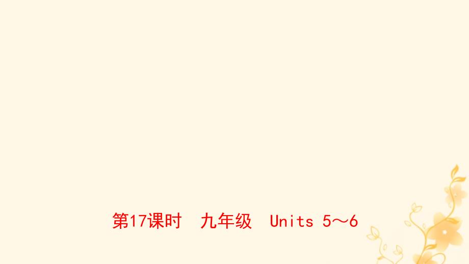 河南省中考英语总复习第17课时九全Units56课件人教新目标版_第1页