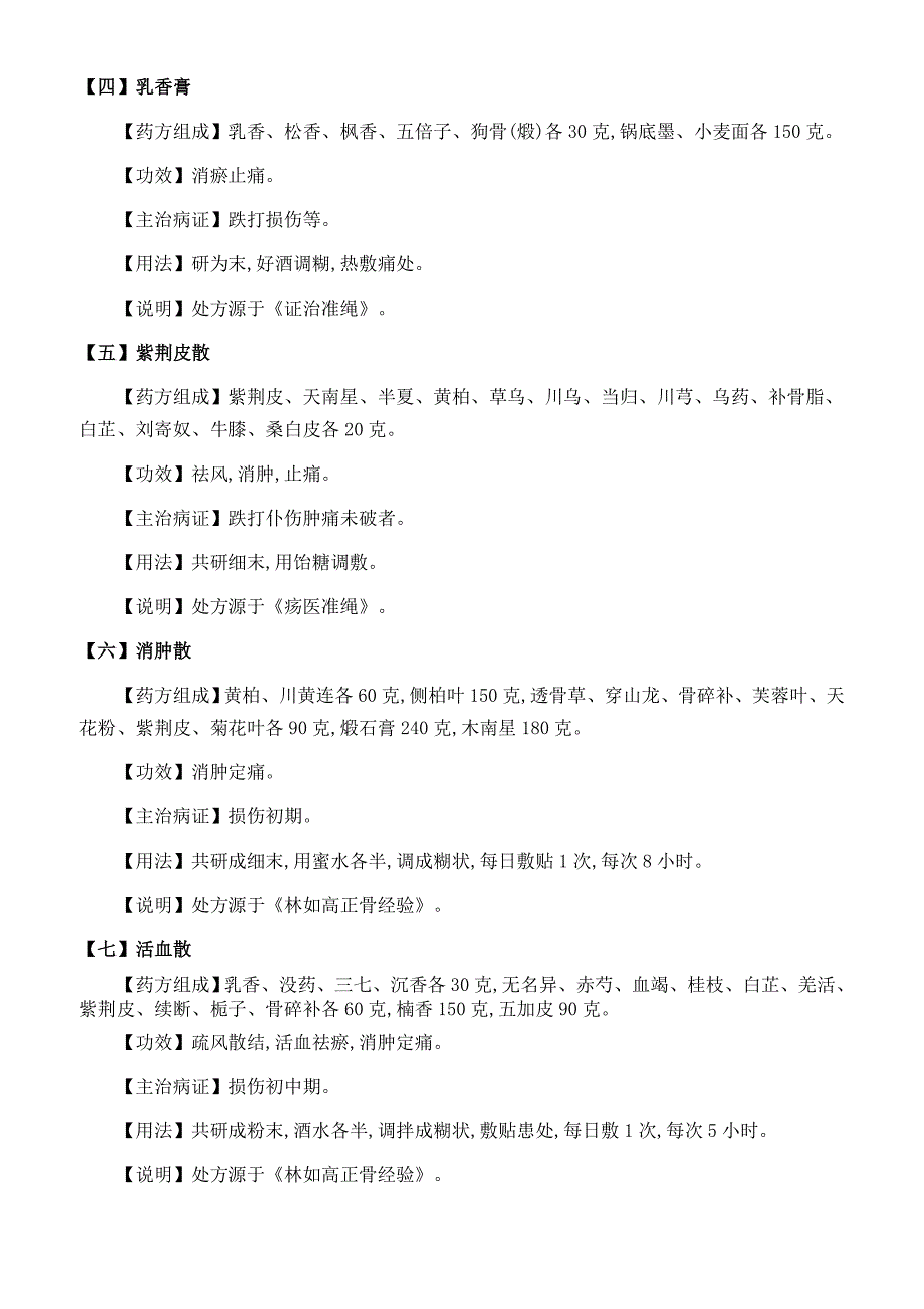 治疗筋骨伤痛的中药膏_第4页