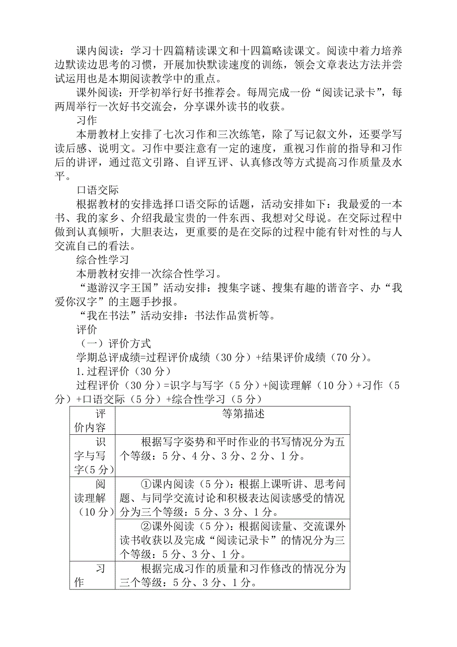 五年级语文上册课程纲要.doc_第4页