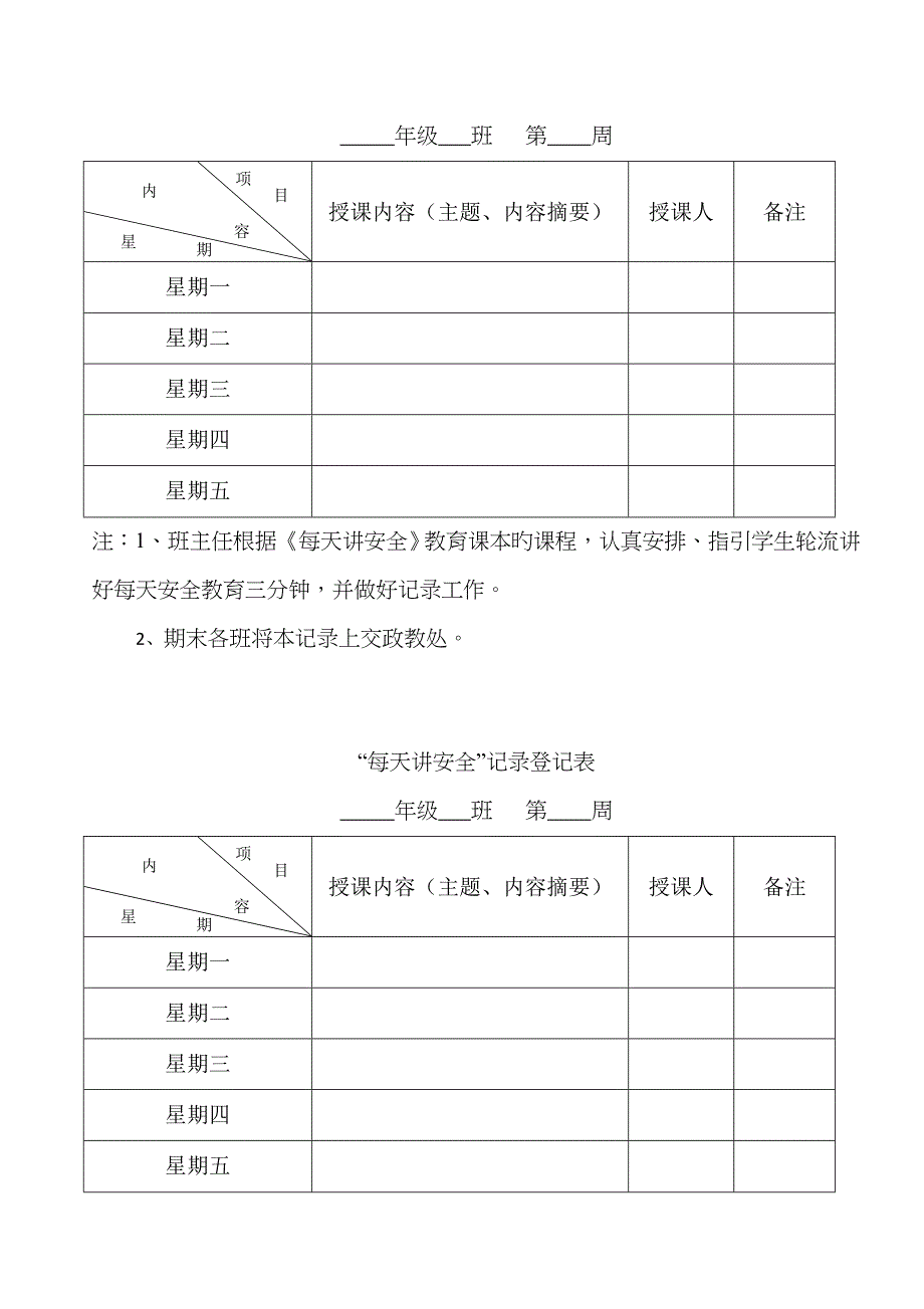 天天讲安全表格_第2页