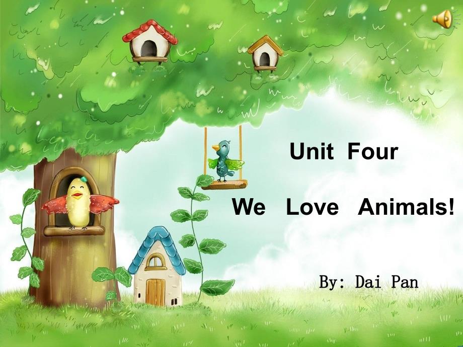 unit4We love animals_第1页