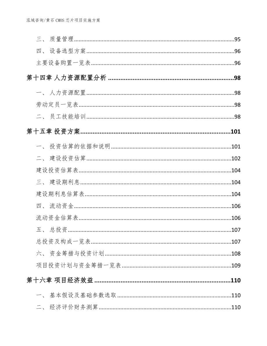 黄石CMOS芯片项目实施方案（范文模板）_第5页