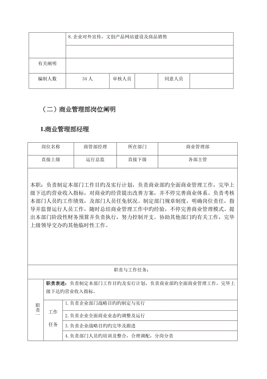 商管部组织架构与职责明细_第3页