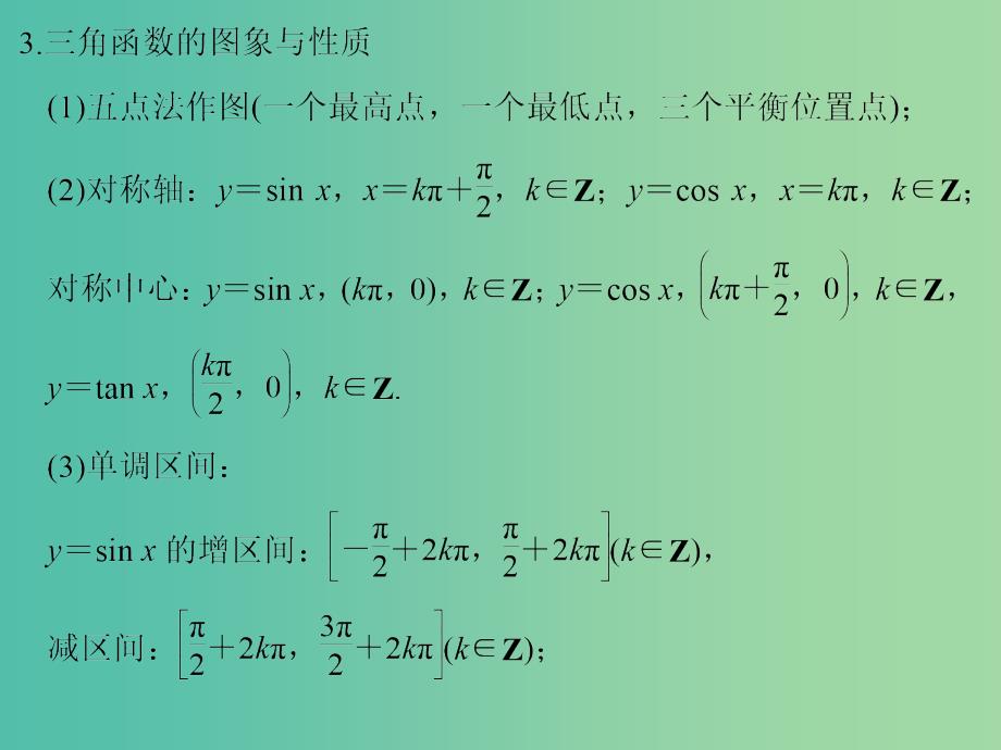 高考数学二轮专题复习 第二部分 考前增分指导三3 三角函数与平面向量课件 理.ppt_第4页