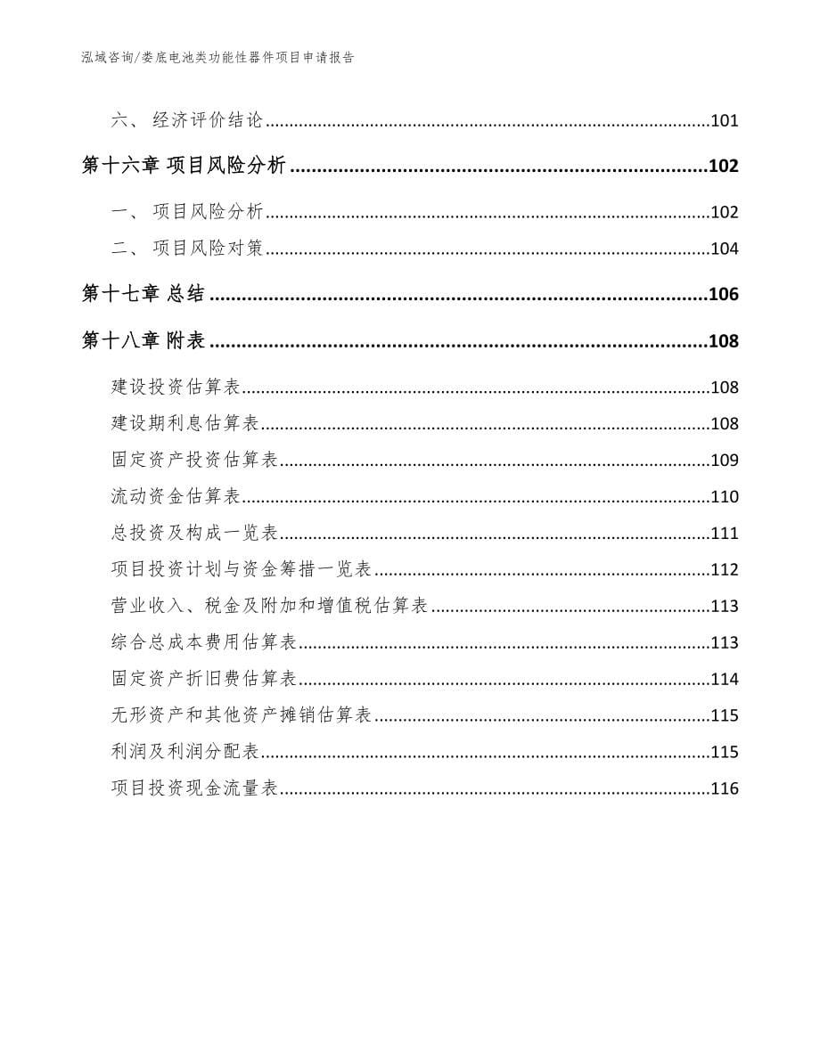 娄底电池类功能性器件项目申请报告_第5页