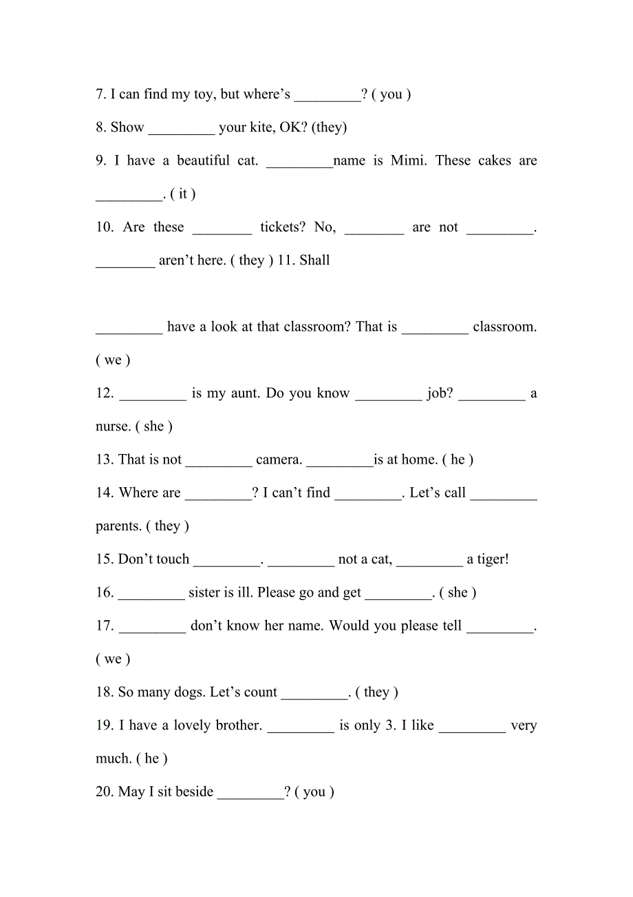 小学英语六年级语法训练.doc_第4页