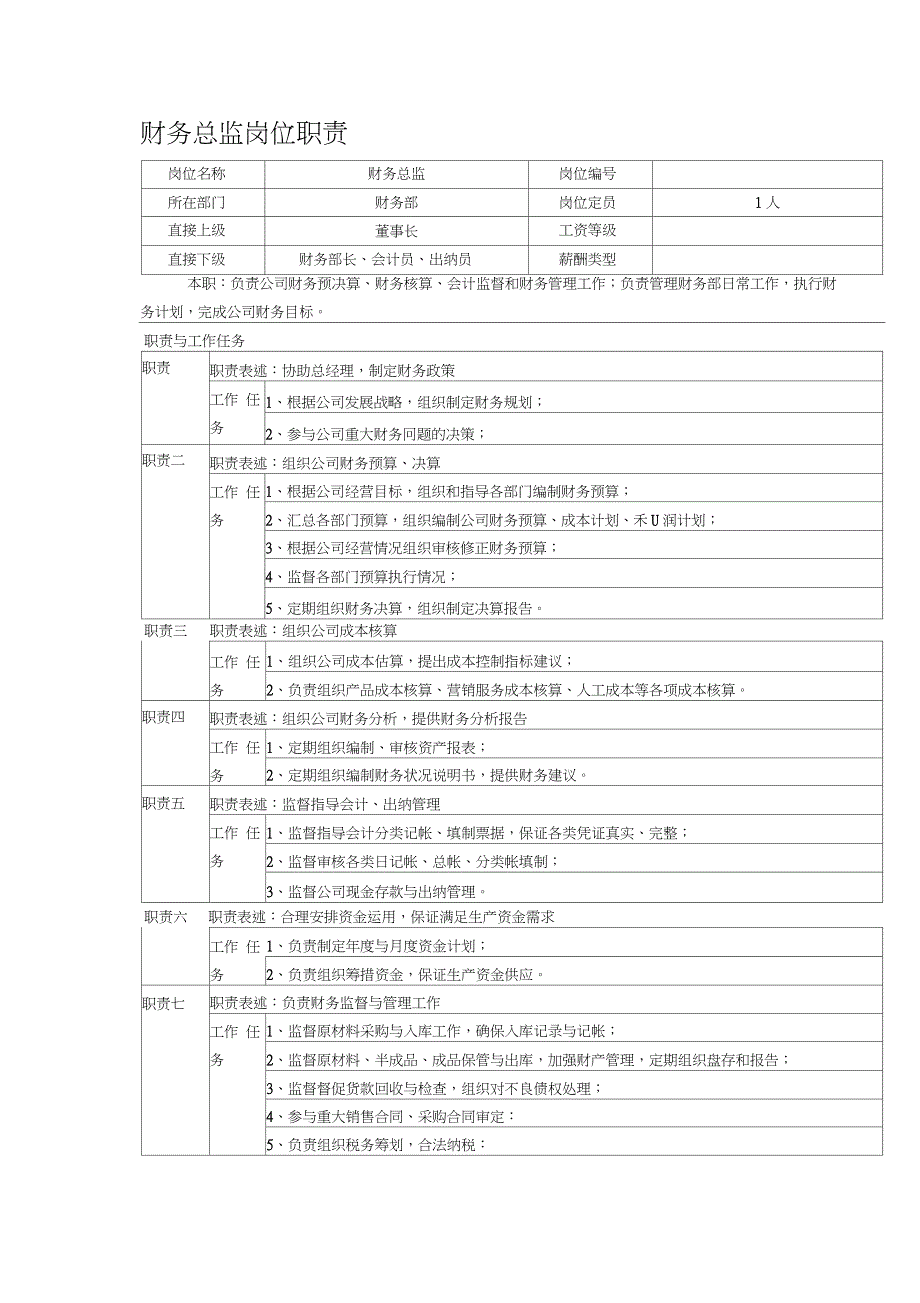 中小企业财务总监岗位职责_第1页