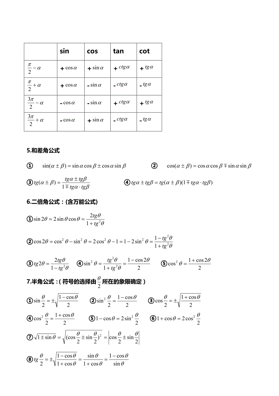 考研数学三公式大全_第3页