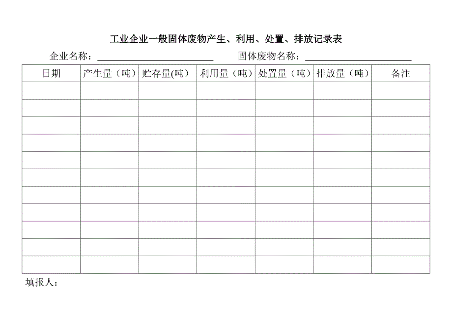 一般固体废物利用处置管理台账.doc_第2页