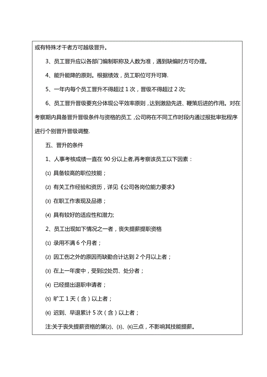 员工晋级、晋升管理制度_第2页