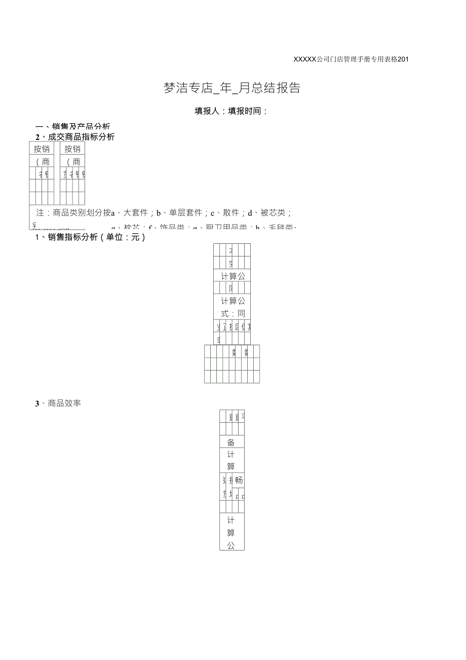 月销售总结报表_第1页