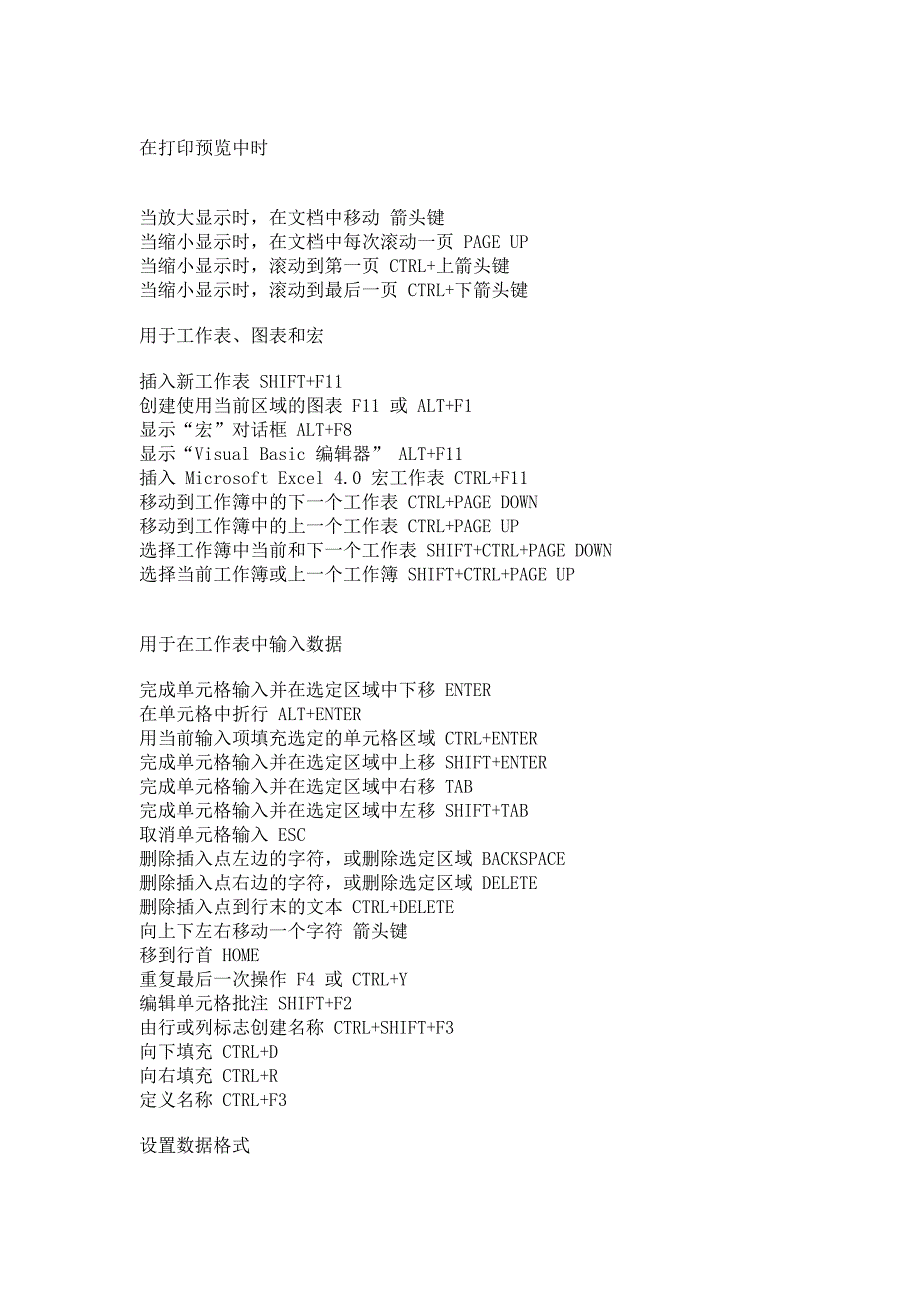 Excel2010快捷键大全_第2页