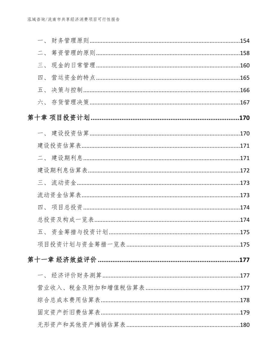 洮南市共享经济消费项目可行性报告【模板范本】_第5页