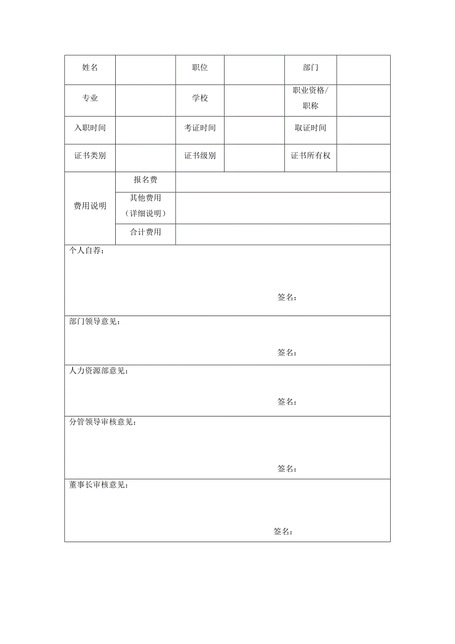 关于鼓励员工考取职称及资格证书的方案.doc_第3页