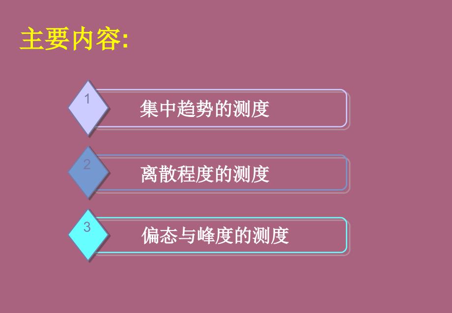 第四部分数据分布特征的测度教学ppt课件_第3页