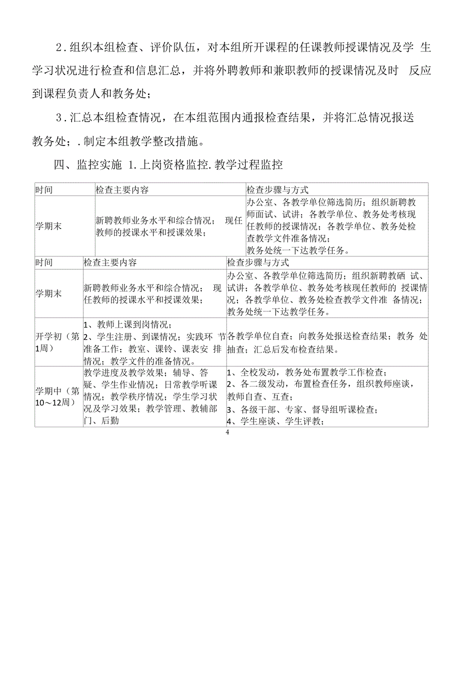 中等职业学校关于教学质量监控的实施办法.docx_第4页