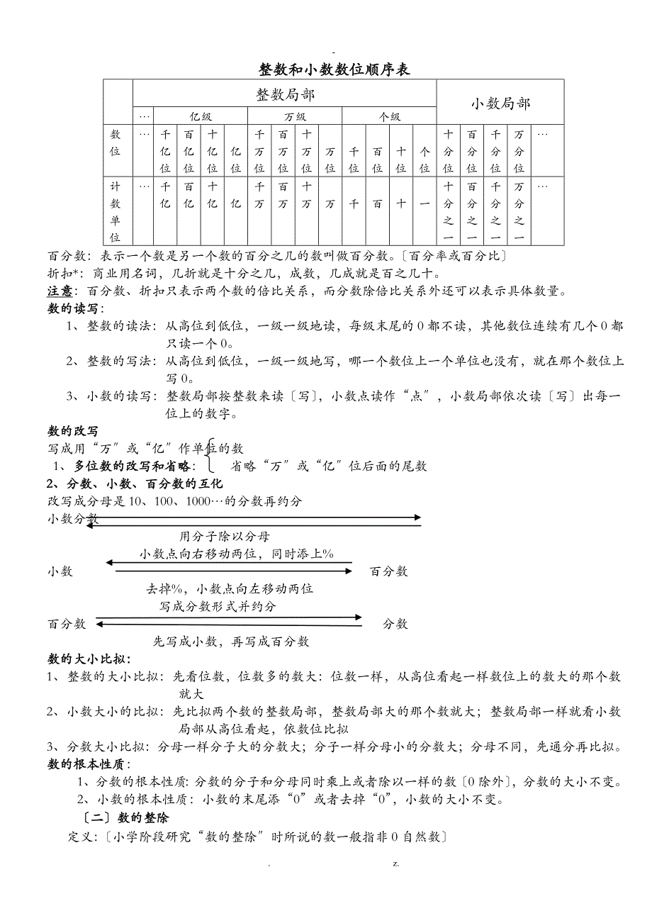 北师大版小学数学总复习知识点汇总_第2页