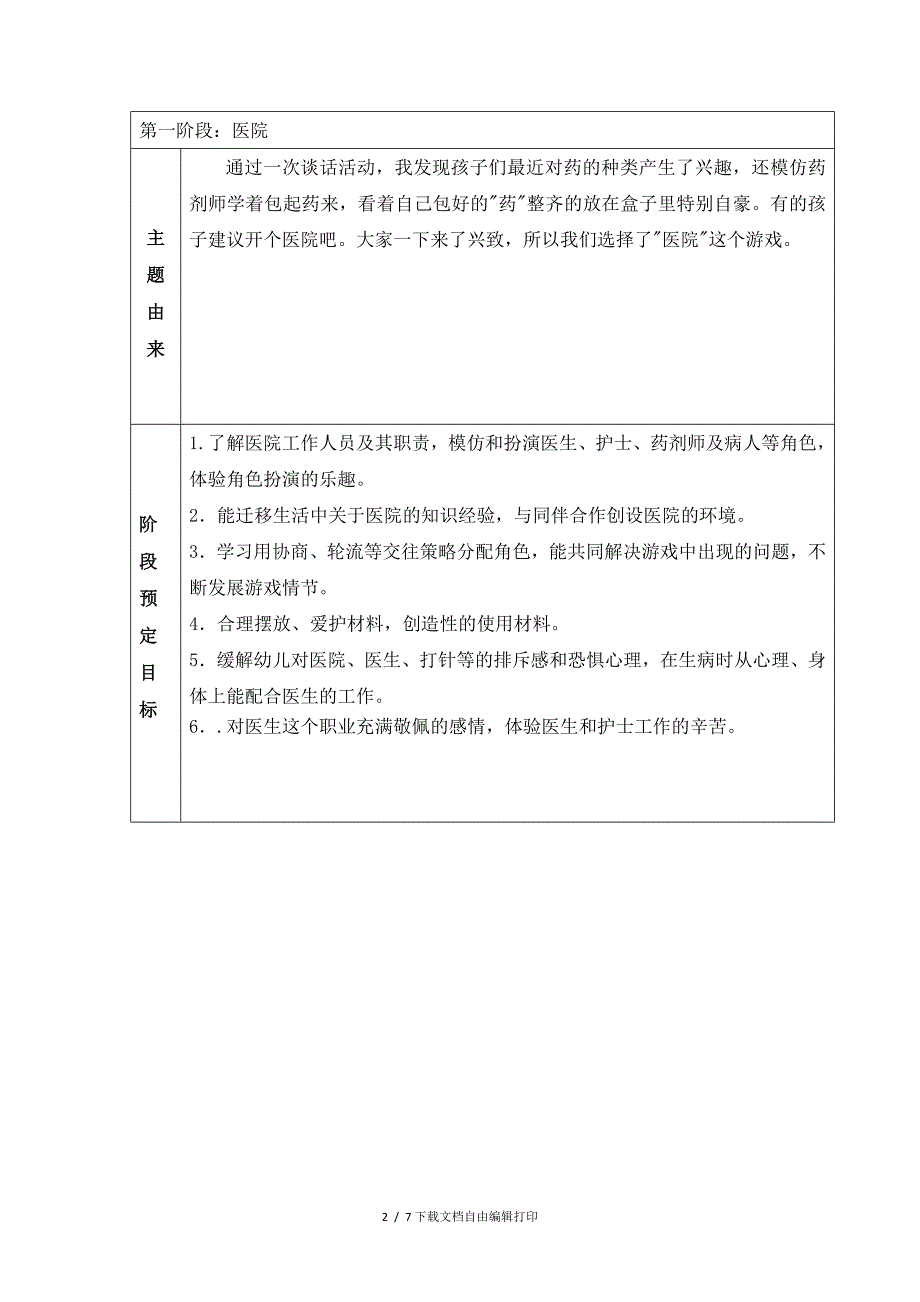 大班角色游戏教育活动计划表2_第2页