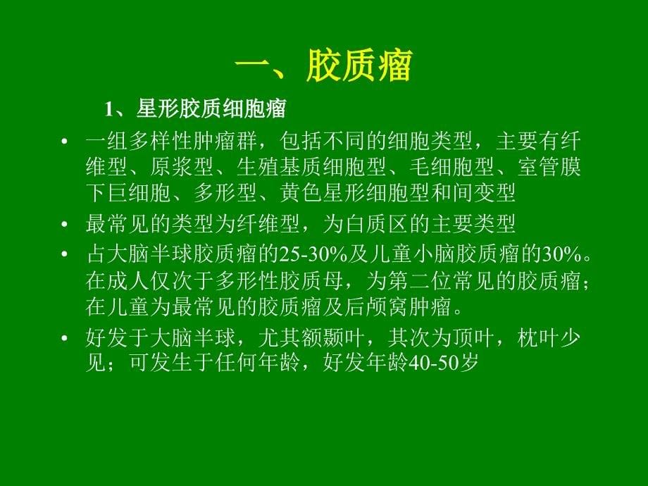 幕上脑肿瘤：病理、临床及影像特征概述精选文档_第5页