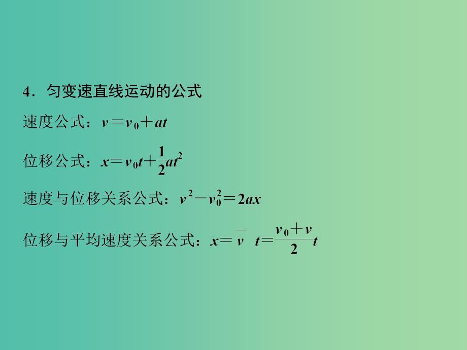 2019高考物理总复习 提分策略一 临考必记——常用公式和结论课件.ppt_第3页