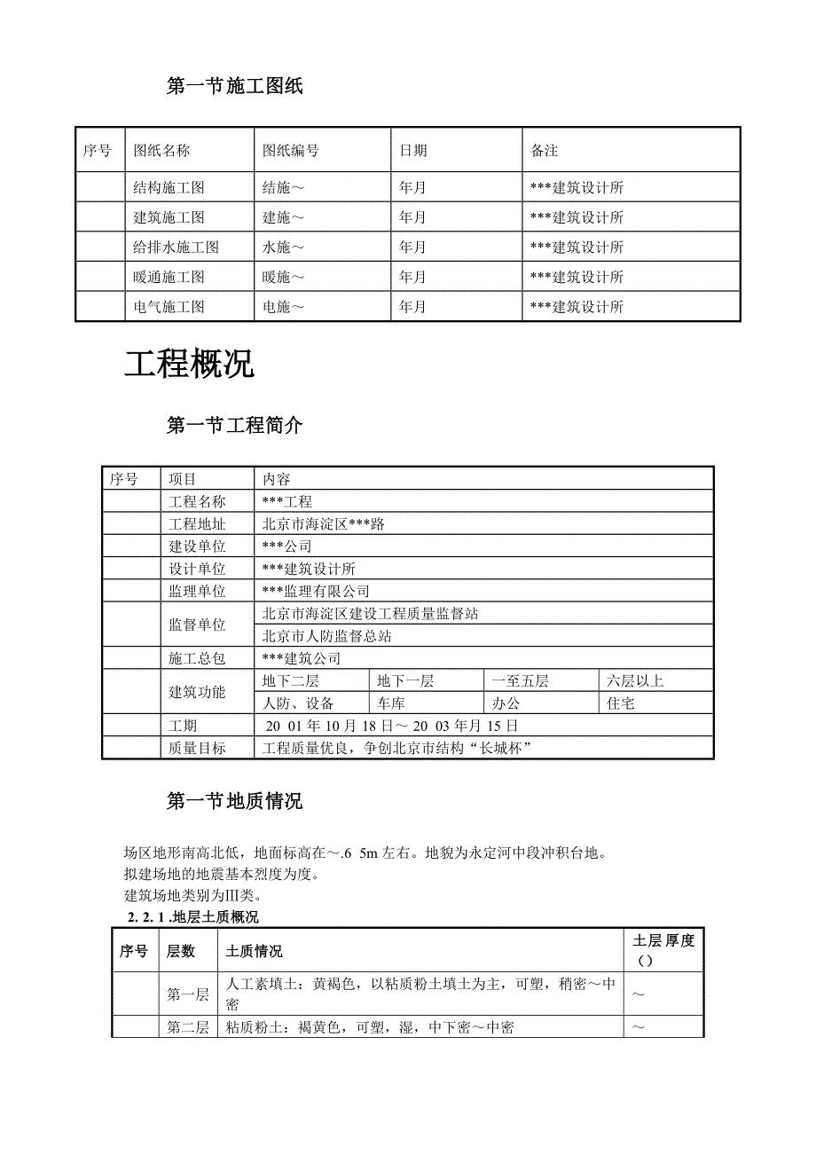 北京某住宅综合楼工程施工组织设计方案_第2页