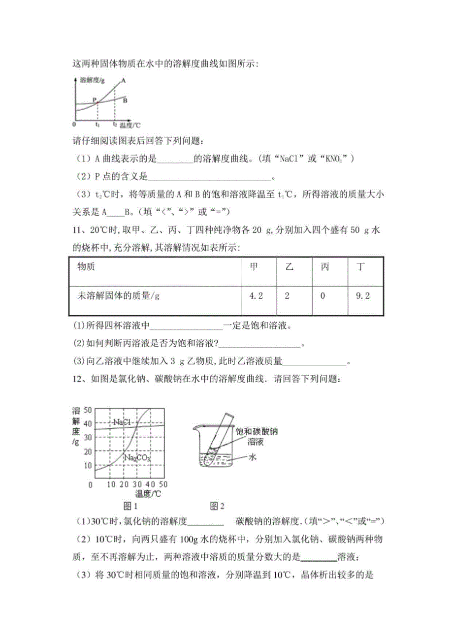 2021春人教化学九年级全一册第九单元 溶液_第4页