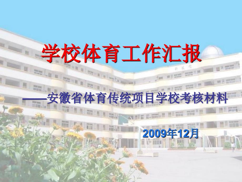 最新安徽省中学体育传统项目学校考核材料参考版PPT课件_第2页