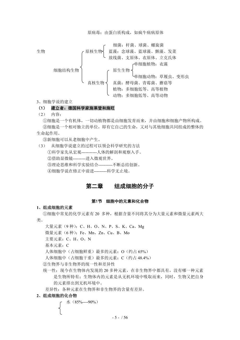 生物必修一基础知识网络_第5页