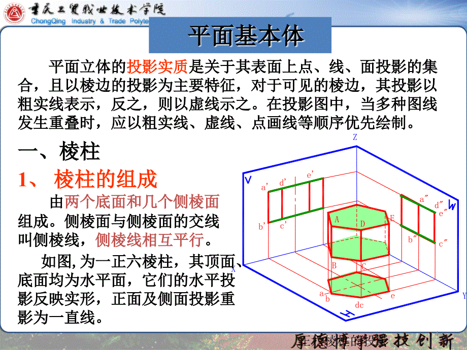 第三讲基本体三面投影ppt课件_第4页