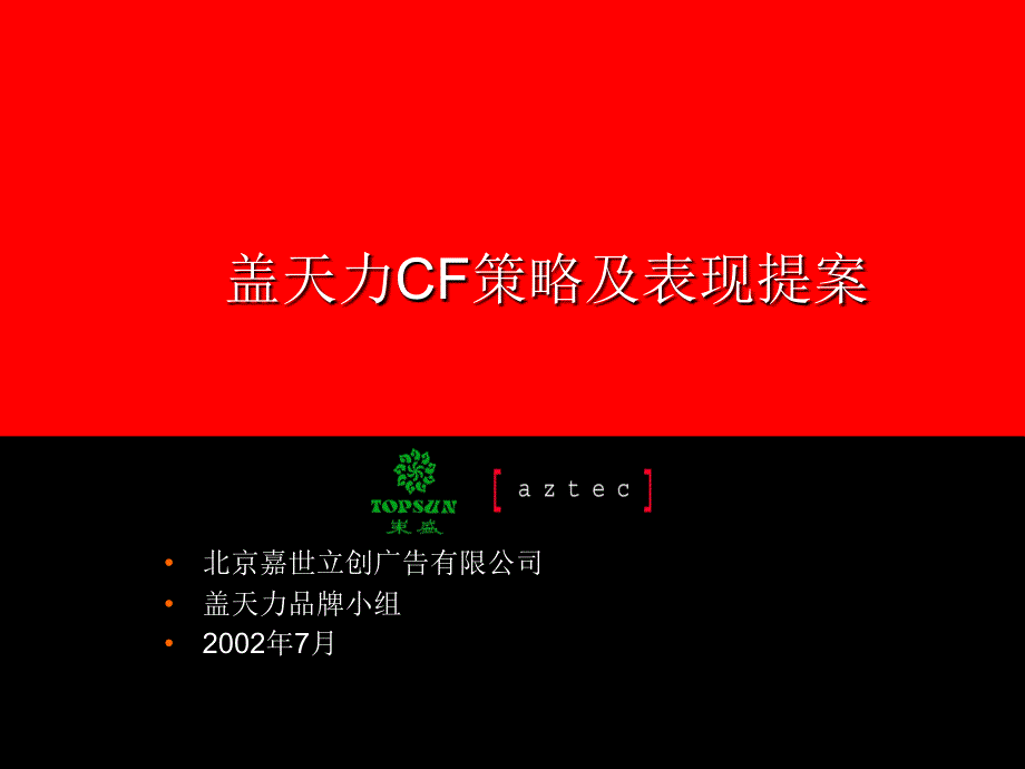 《盖天力CF策略及表现提案》_第1页