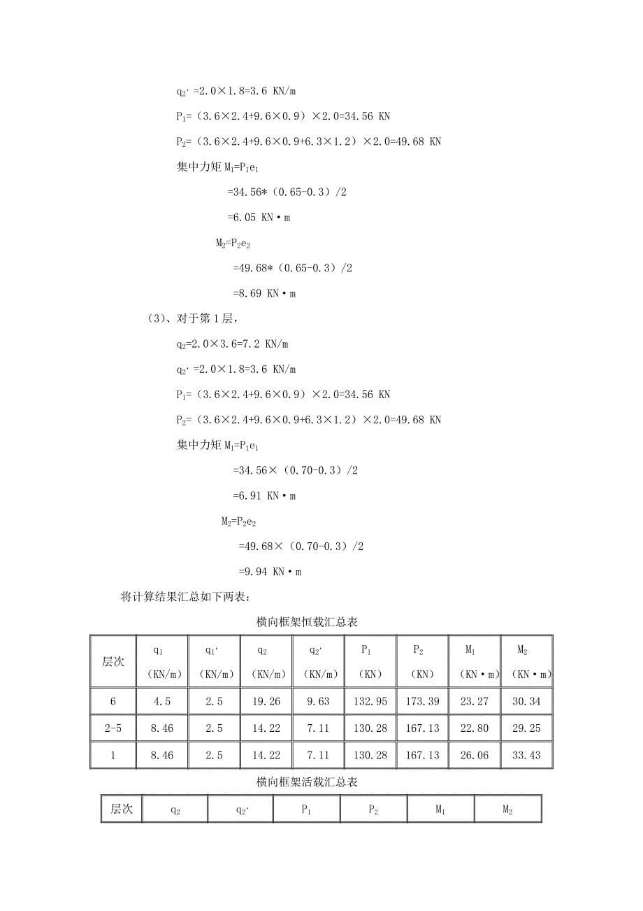 竖向荷载下的框架内力计算.doc_第5页