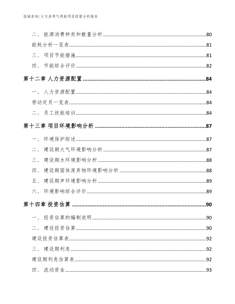 大方县两气两能项目经营分析报告_模板参考_第4页