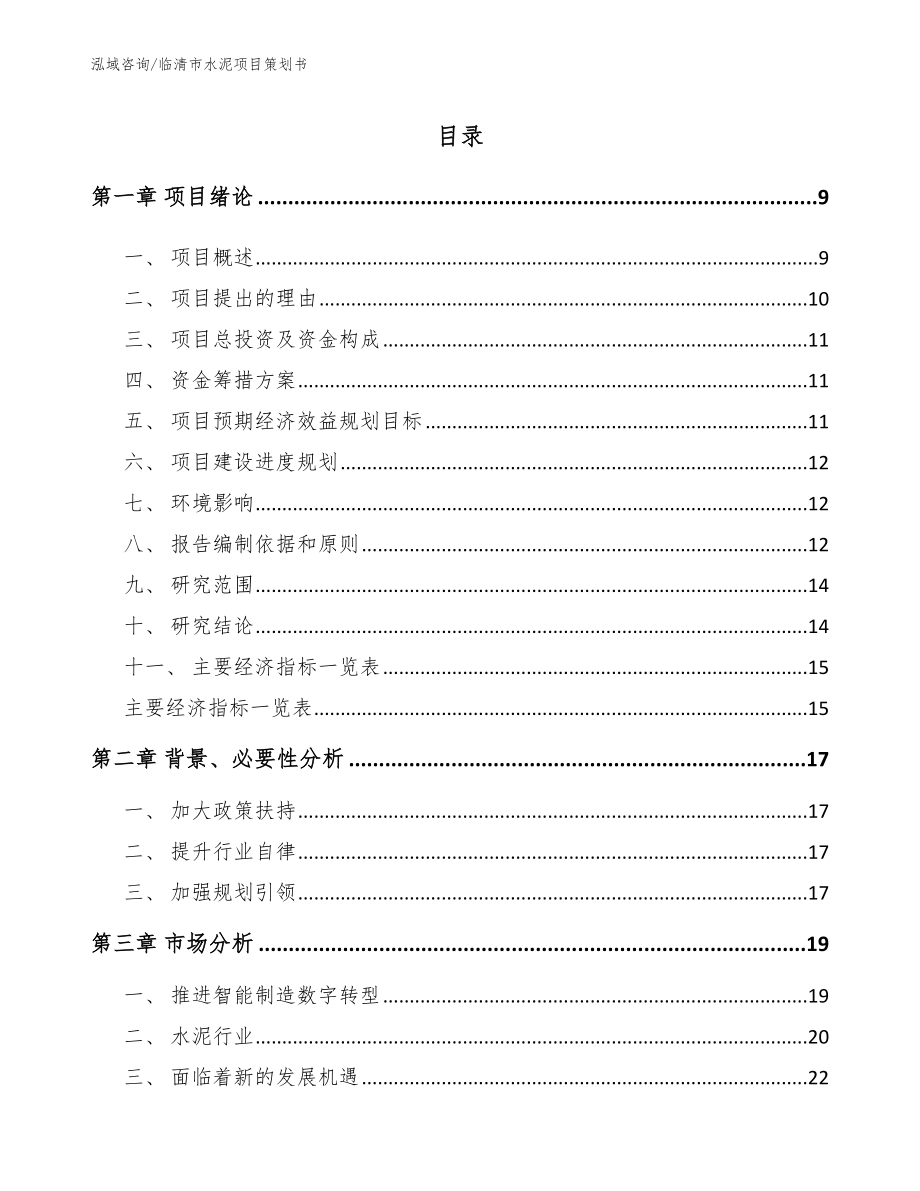 临清市水泥项目策划书模板范文_第2页