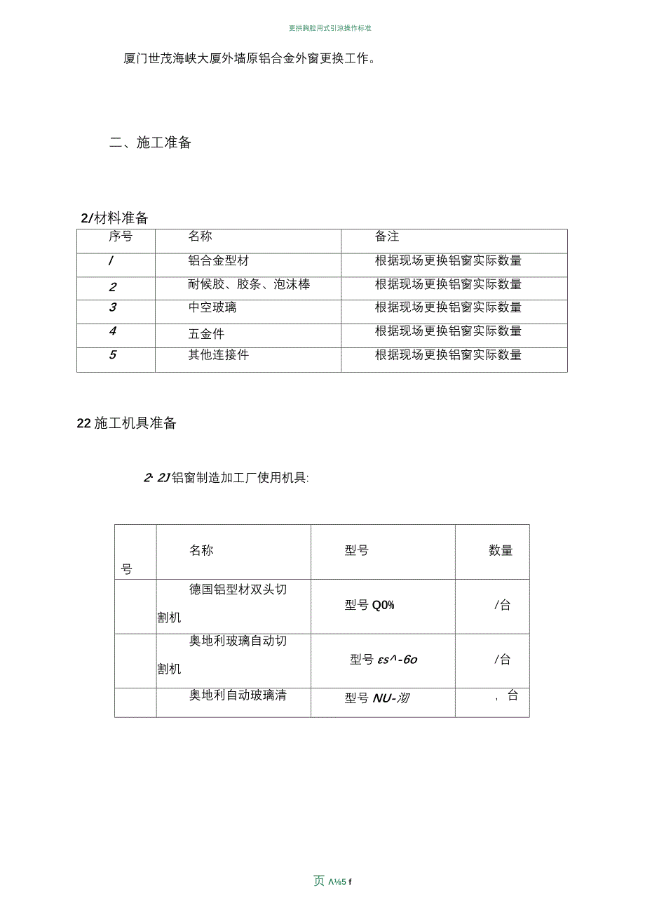 更换铝合金窗施工方案_第4页